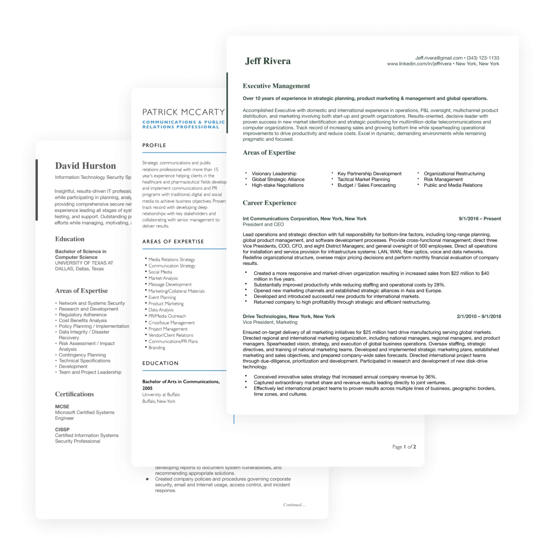 resumes